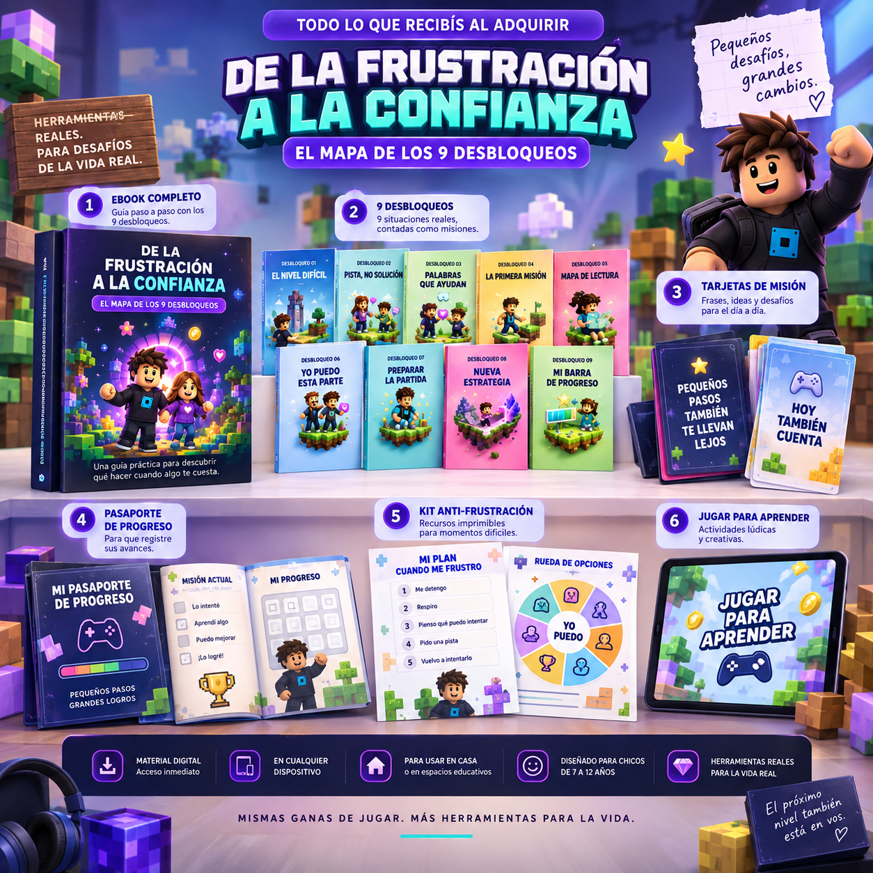 Todo lo que recibís con El Mapa de los 9 Desbloqueos