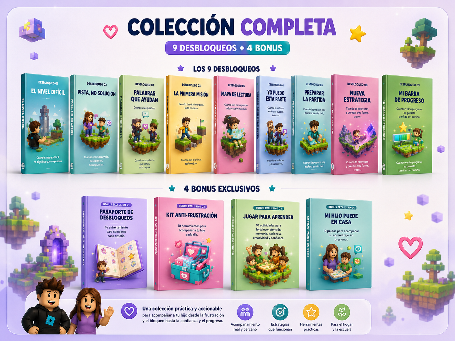 Colección completa: los 9 mini-libros y los 4 bonus exclusivos