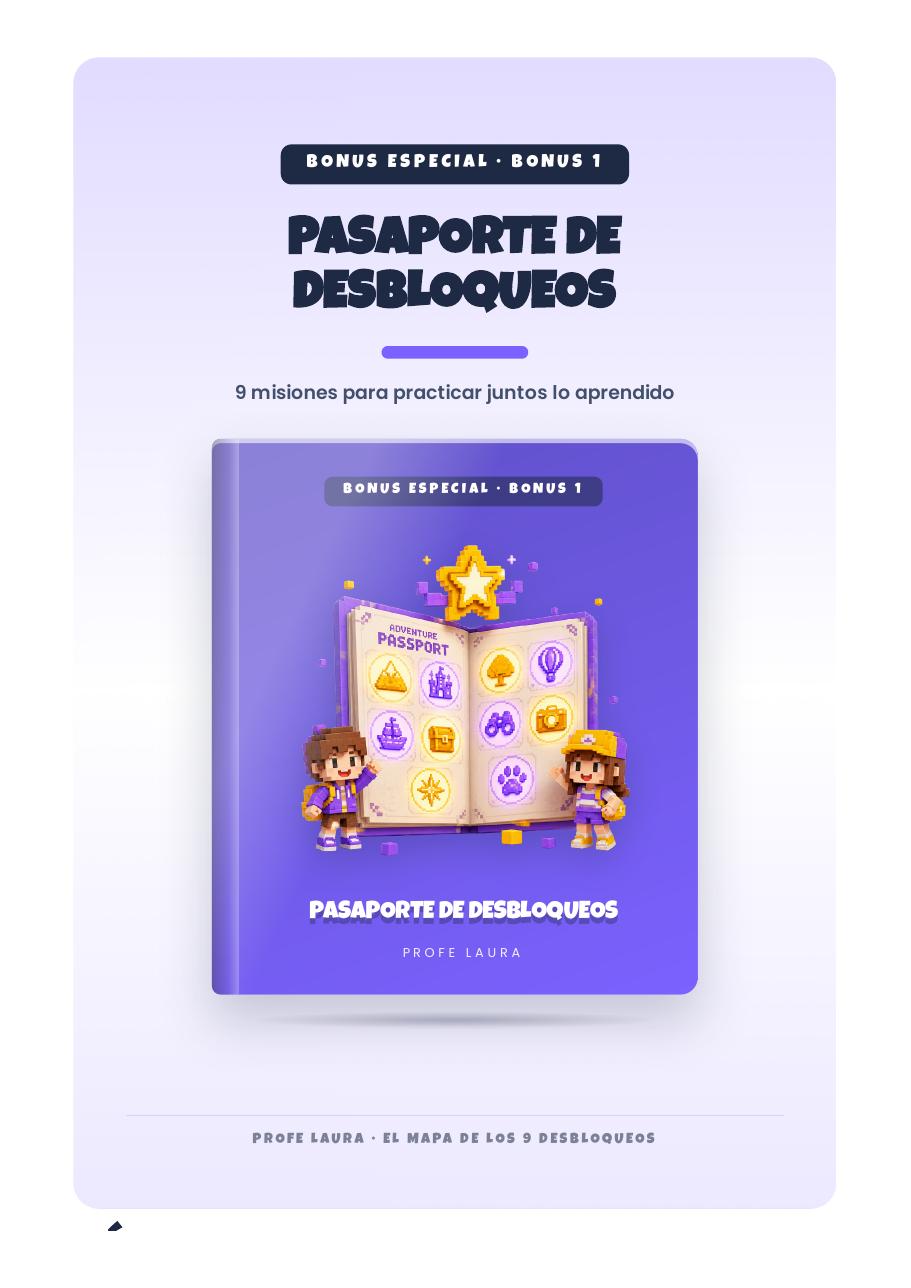 Vista interior del PDF: Bonus 1 · Pasaporte de Desbloqueos